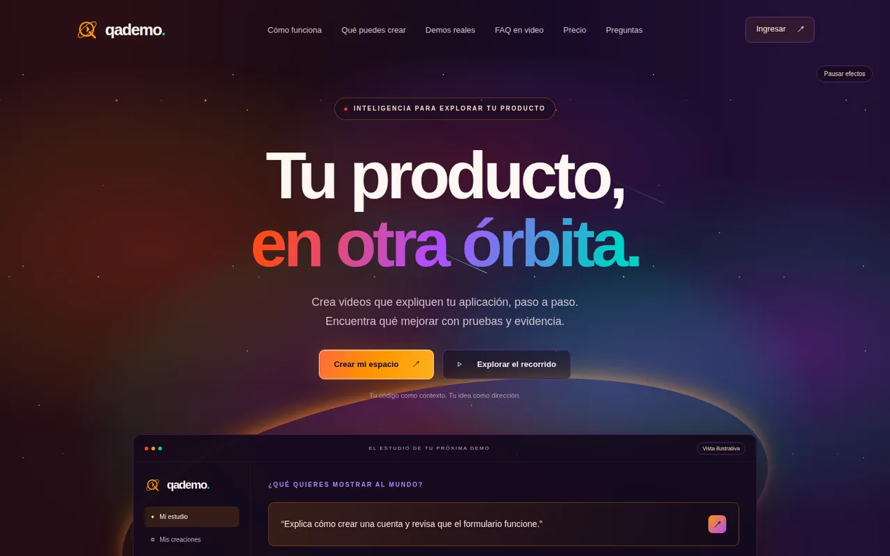 qademo.axsoftware.codes: portada de QADEMO